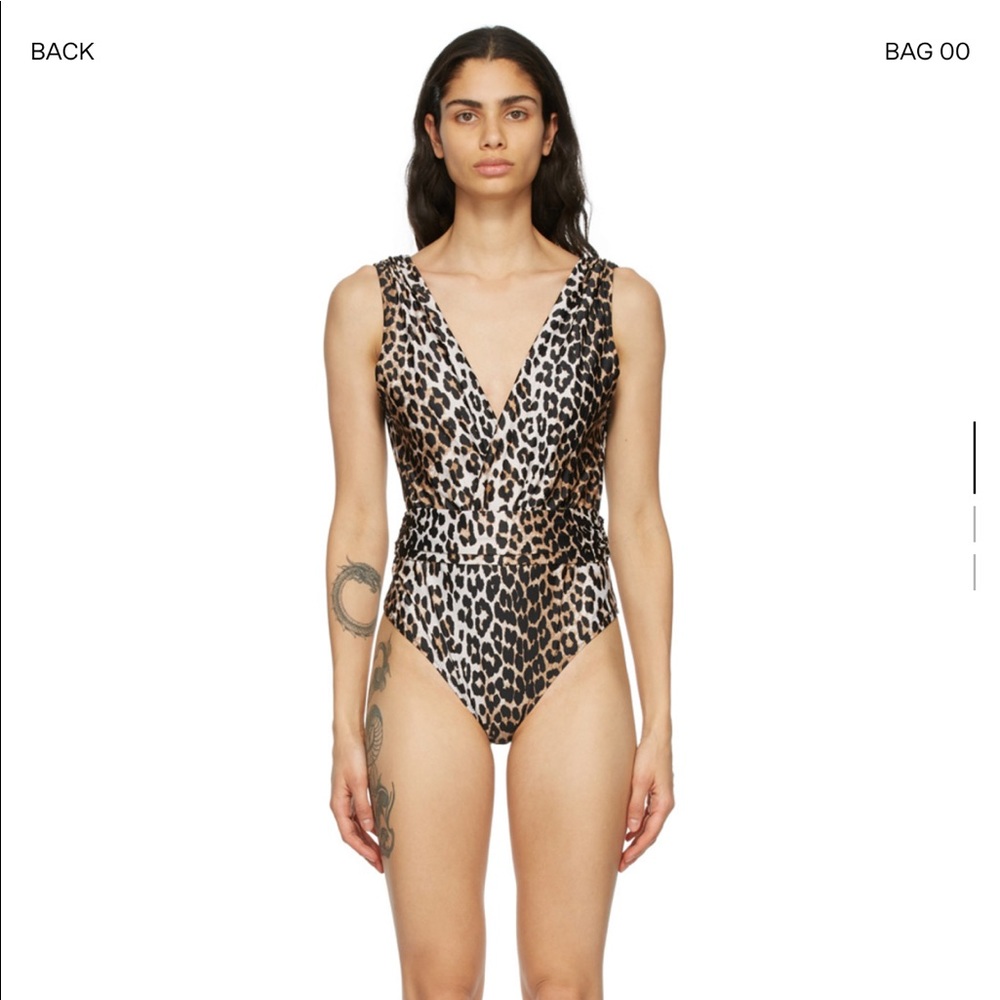 Ganni one piece swiming suite